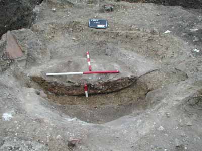Partially excavated well