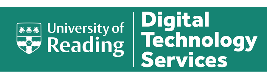 web banner of the University logo and the DTS logo
