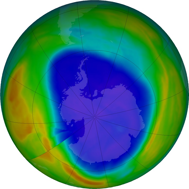 Ozone layer hole
