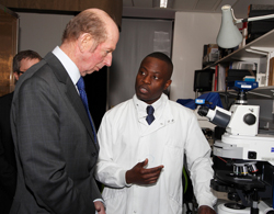 His Royal Highness Duke of Kent with Dr Samuel Boateng