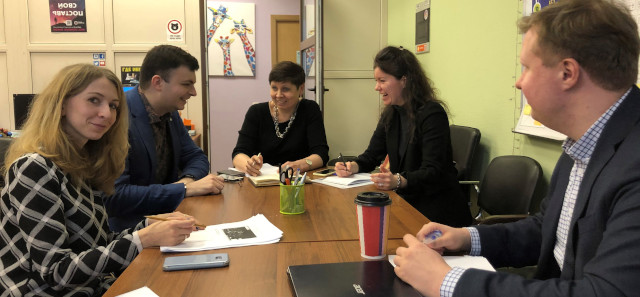 Seminar group of students