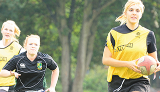 Students playing sport