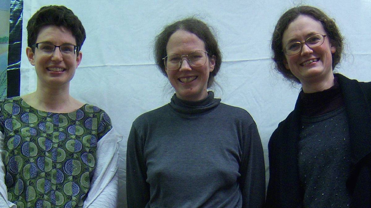 Staff photo of Eleanor Dickey, Emma Aston and Christa Gray