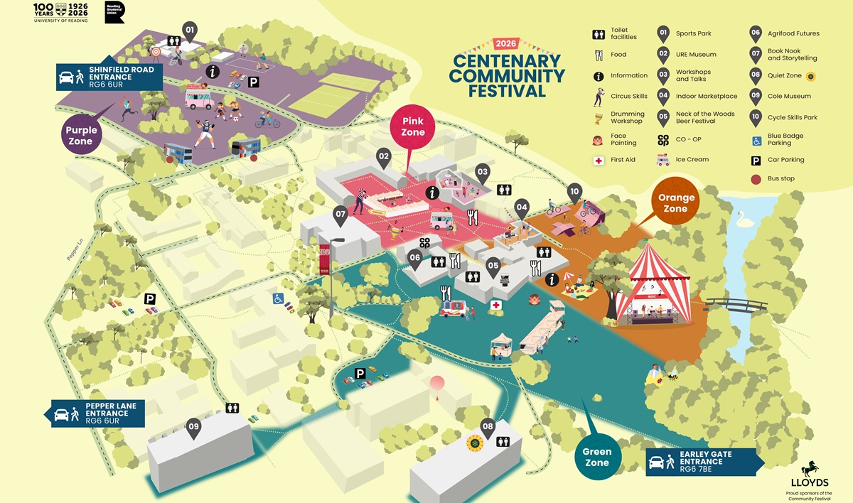 Centenary Community Festival map