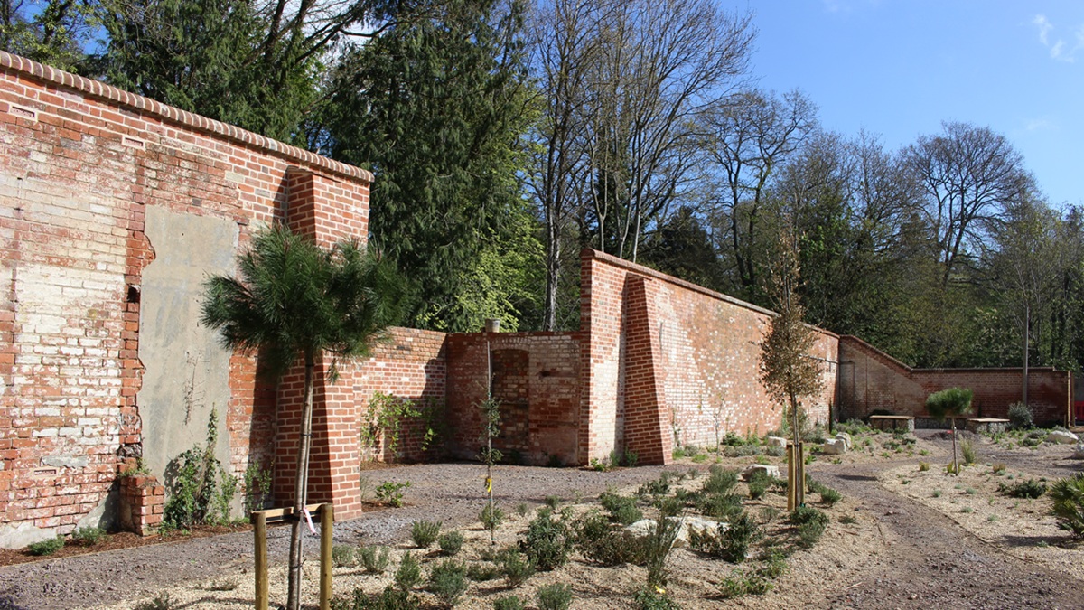 University's of Reading's outdoor learning garden in progress