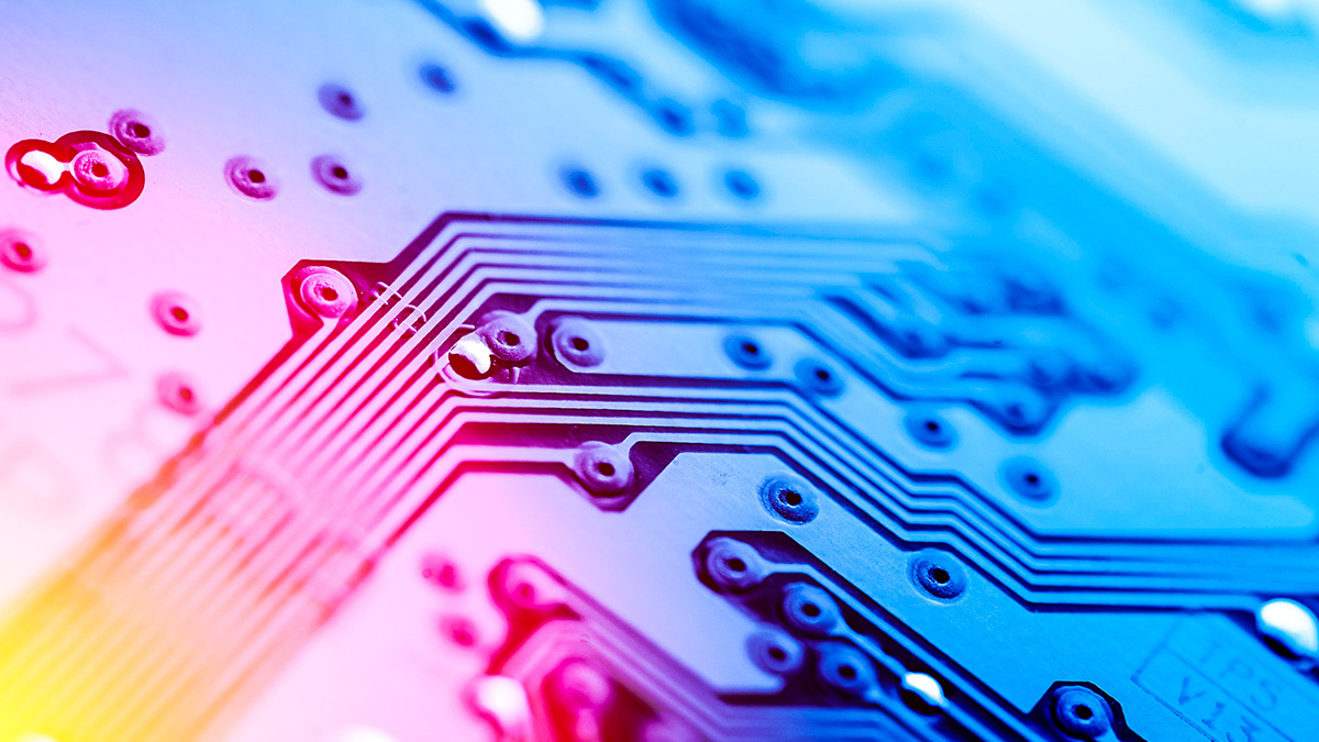 circuit board close up