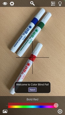 Color Blind Pal App screen