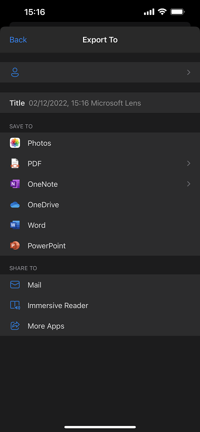 Microsoft Lens app