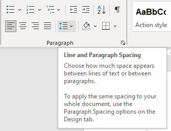 Paragraph styling tool in Microsoft Word