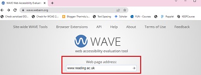 WAVE web accessibility evaluation tool