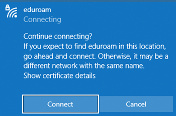 eduroam certificate check