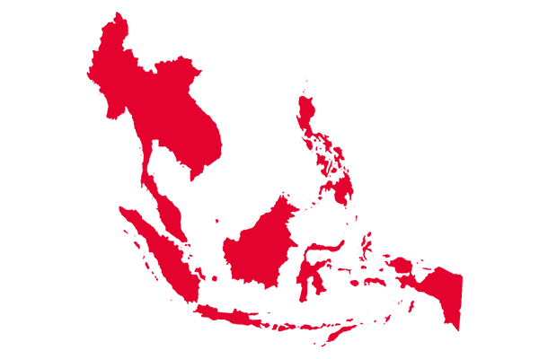 South East Asia map graphic