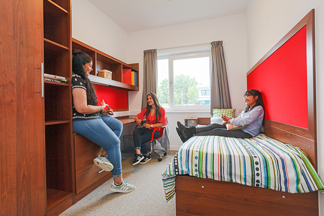 Three students in a premium room