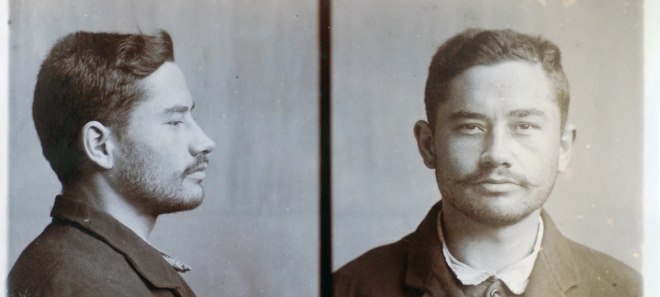 Prison photos of Henry Bushnell, inmate of Reading Gaol at the same time as Oscar Wilde