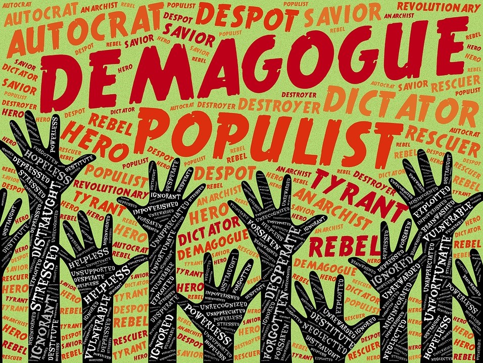 Graphic representation of populism