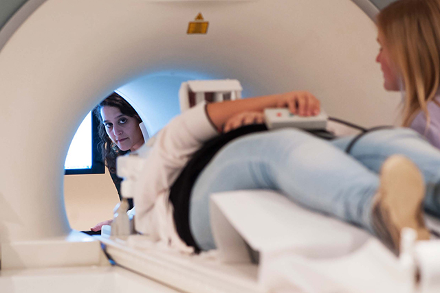 Using an MRI machine