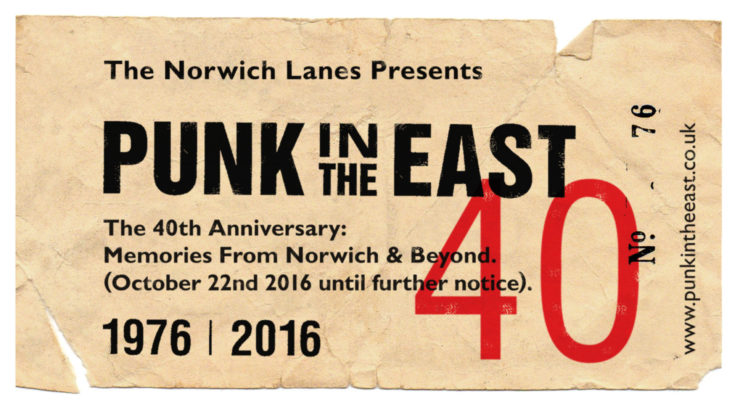 Poster promoting the 40th anniversary of punk rock
