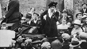 Nancy Astor on the campaign trail 1919