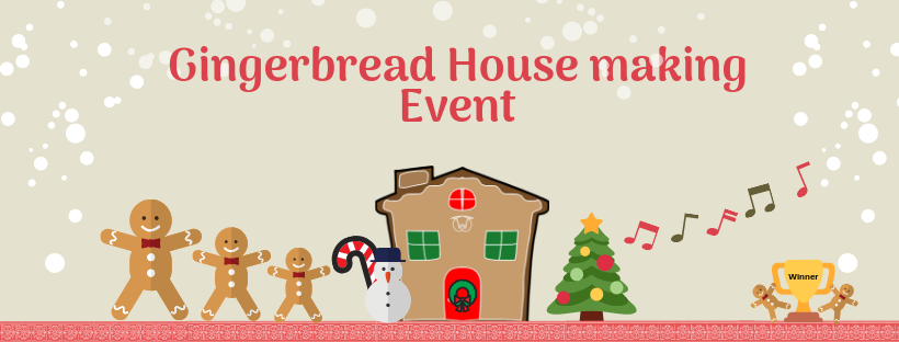 2018 gingerbread house event banner