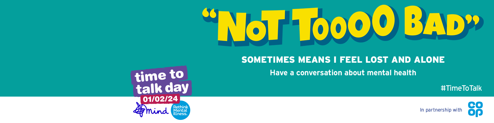 time to talk wellbeing campaign banner
