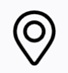 line drawing of map pin location icon