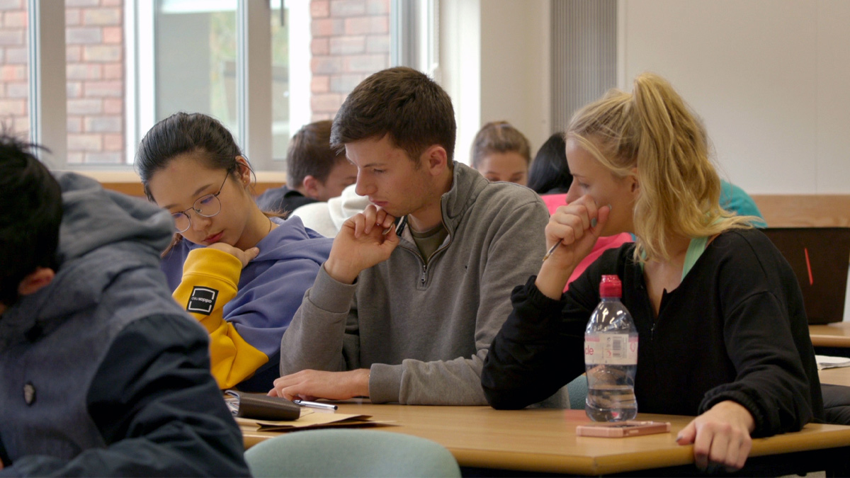 Students in a classroom