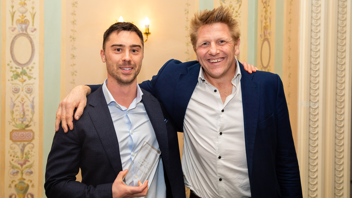 Felix Weaver, winner and Nigel Clarke, mentor of just IMAGINE if... 