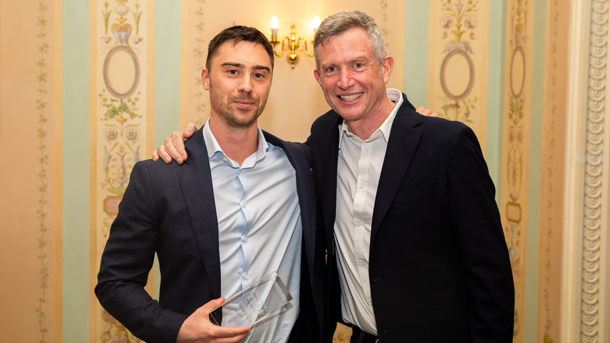 Felix Weaver, winner of 2024 just IMAINE if... and Paul Lindley