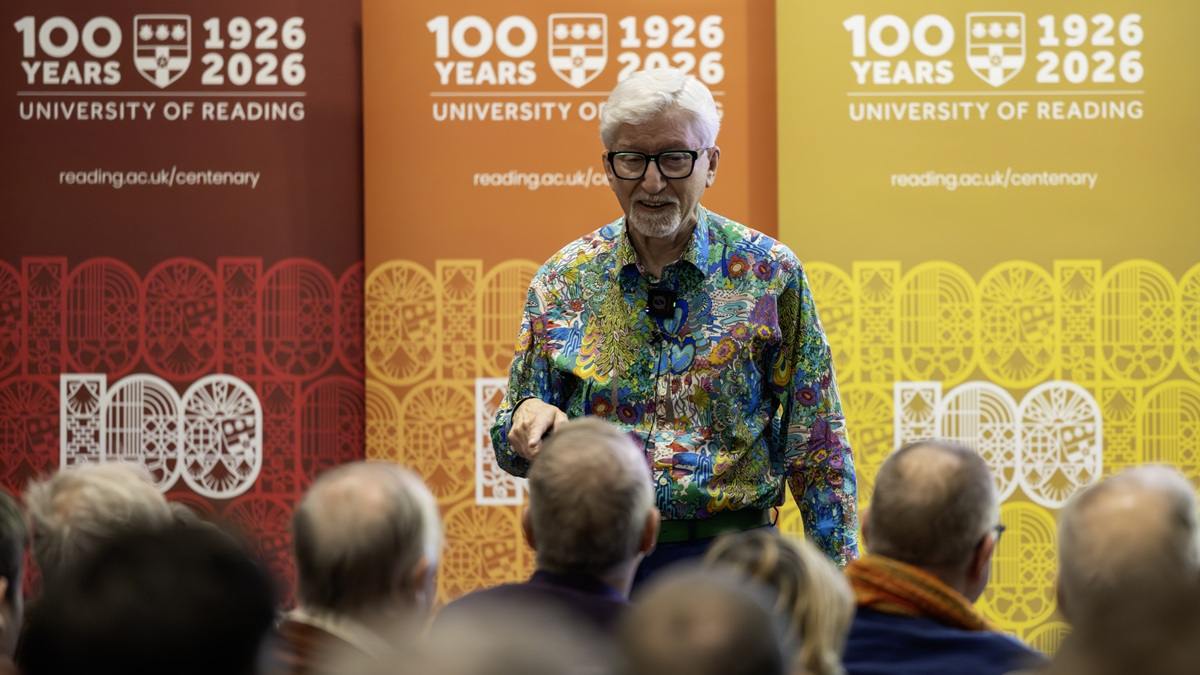 Martin Kaufman, giving the 2026 Wolfenden Lecture at the University of Reading.