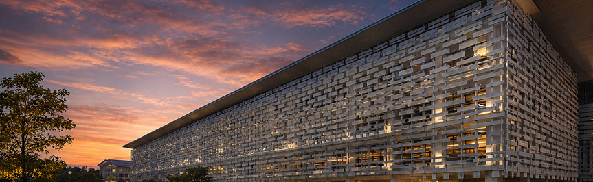 University of Reading Malaysia campus building at dusk
