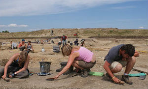 Archaeologists at the Silchester site