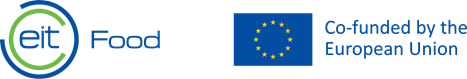 EIT Food logo, and EU Flag next to text saying co-funded by the European Union