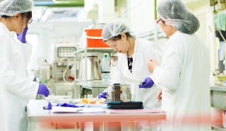 Students in the food pilot plant at the University of Reading
