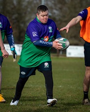 Berkshire Brigands player during a rugby match
