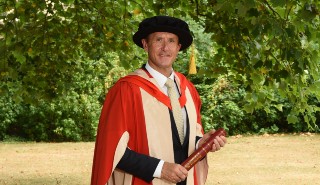 John Sykes after receiving his honorary degree from the University of Reading