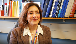 A photograph of Professor Nazanin Derakhshan