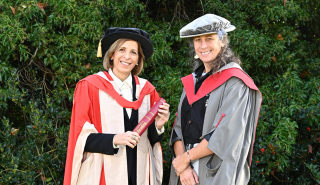 Stella Kyriakides and Professor Carol Wagstaff