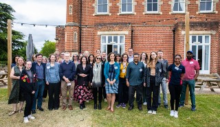 A group shot of University staff and University of Sanctuary co-ordinators