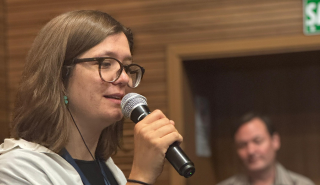 Fiona Spuler speaking