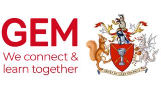 Logos of GEM and the Worshipful Company of Art Scholars