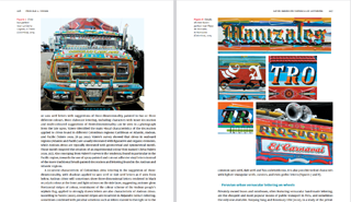 A spread of two pages of a typography textbook