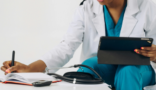 Stock image of a healthcare investigator