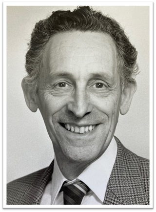 Black and white image of Professor Frey