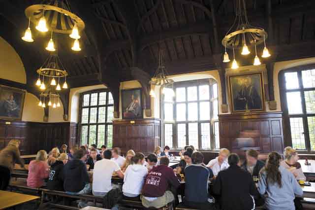 Wantage Hall dining room