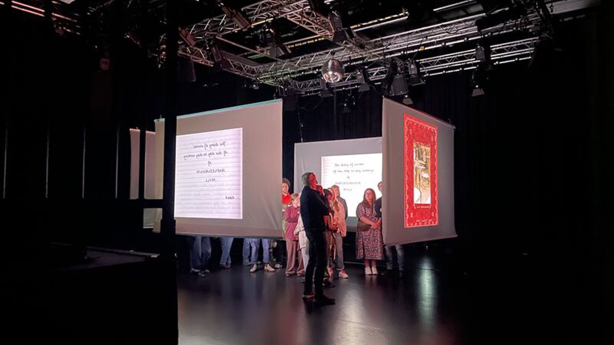 Exhibition space for Interdisciplinary Research Centre in Digital Humanities