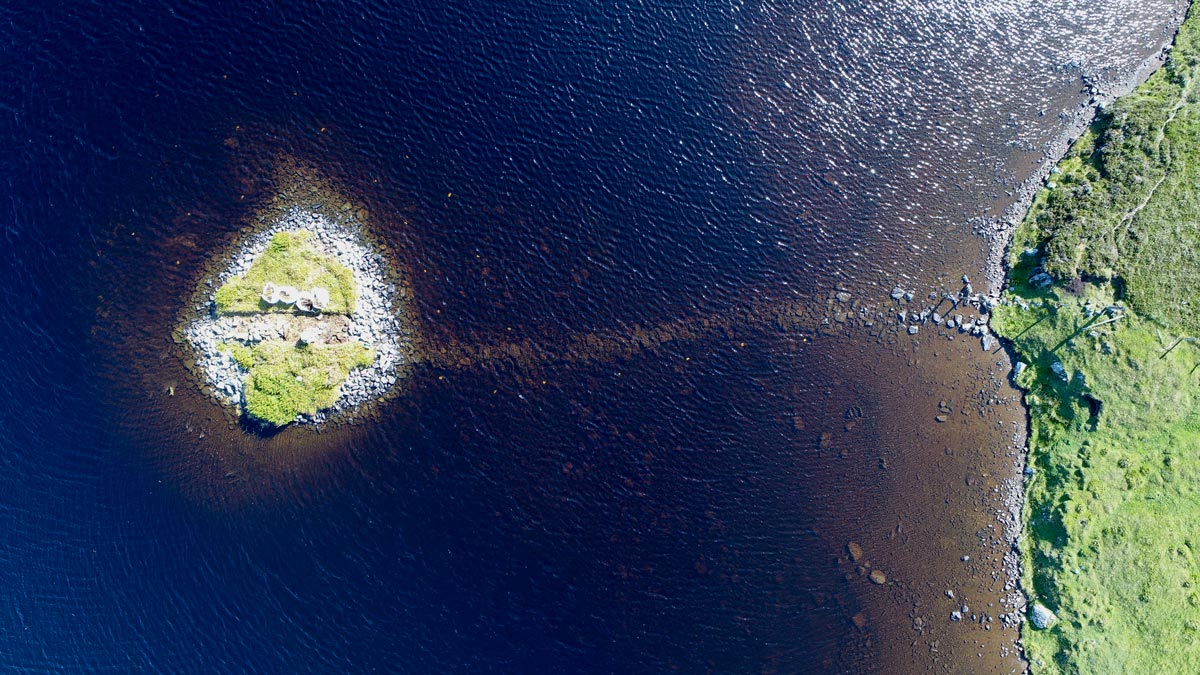  Small Island connecting to mainland