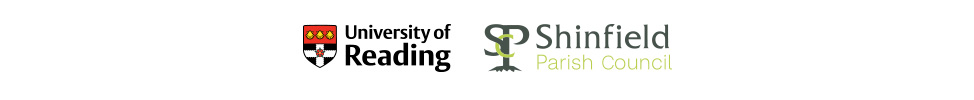 University of Reading and Shinfield Parish Council logos